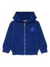 Dsquared2 Logo-detail Zip-up Hoodie In Blue