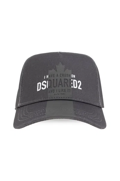 Dsquared2 Logo Baseball Cap In Grey