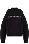 Dsquared2 Logo Detailed Crewneck Sweatshirt In Schwarz