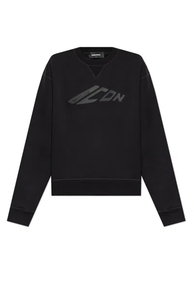 Dsquared2 Icon Logo-print Sweatshirt In Black