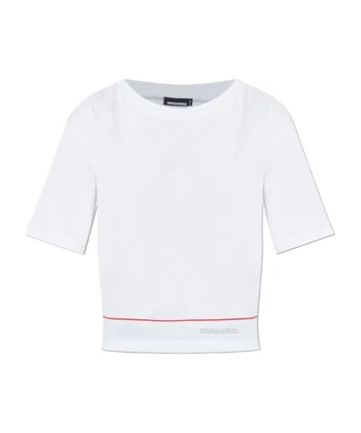 DSQUARED2 DSQUARED2 LOGO DETAILED CREWNECK T-SHIRT