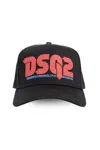 Dsquared2 Logo Detailed Curved Peak Baseball Cap In Black