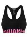 Dsquared2 Logo-detailed Sports Bra In Black