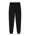 Dsquared2 Sequinned Logo-patch Tapered Track Pants In Black