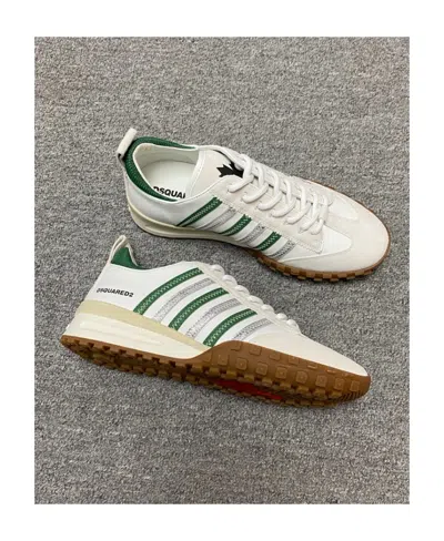 Dsquared2 Logo Details Casual Sneakers In White