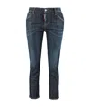 Dsquared2 Logo Details Jeans In Black