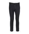 Dsquared2 Black Denim Stretch Jeans In Black