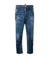 Dsquared2 Logo Details Jeans In Blue