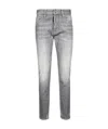 Dsquared2 Logo Details Jeans In Gray
