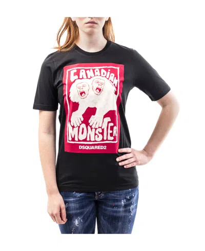 Dsquared2 Logo Details T-shirt In Black