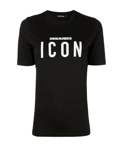 Dsquared2 Logo Details T-shirt In Black