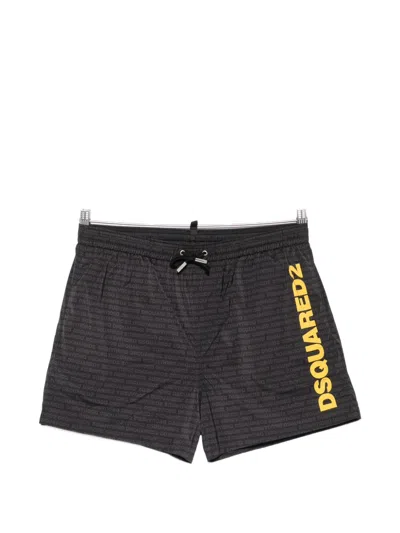 Dsquared2 Logo Drawstring Boxers In Black