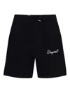 Dsquared2 Logo Drawstring Shorts In Black