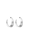 Dsquared2 Snakeskin-effect Hoop Earrings In Metallic