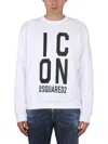 Dsquared2 Dsquared Men Sweatshirt With Logo Print In White