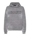 Dsquared2 Logo-print Relaxed Hoodie In Gray