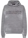 Dsquared2 Logo-print Relaxed Hoodie In Grey