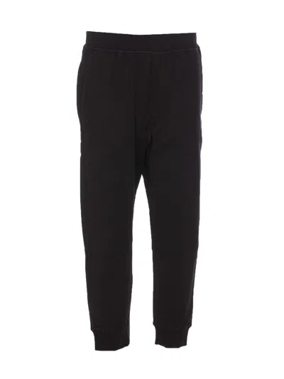 Dsquared2 Logo Embellished Trousers In Nero