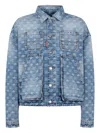 Dsquared2 Logo-embellishment Denim Jacket In Blue