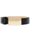 Dsquared2 Logo-embossed Buckle Belt In Black