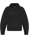 Dsquared2 Logo-embossed Cotton Hoodie In Black