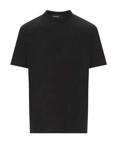DSQUARED2 DSQUARED2 LOGO EMBOSSED CREWNECK T-SHIRT