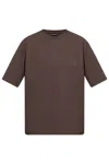 Dsquared2 Embossed-logo T-shirt In Brown