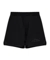 Dsquared2 Logo-embossed Elasticated-waist Track Shorts In Black