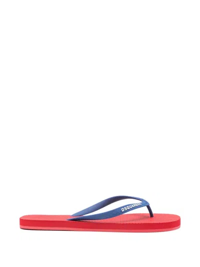 Dsquared2 Dsquared Flip Plop Slipper With Logo In Black
