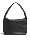 Dsquared2 Maxi Evolution Leather Hobo Bag In Black
