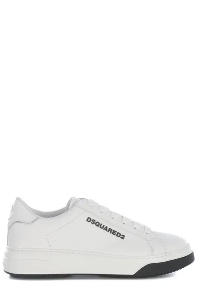 Dsquared2 Logo Embossed Low In White