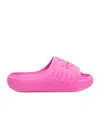 Dsquared2 Logo-embossed Open-toe Slides In Pink