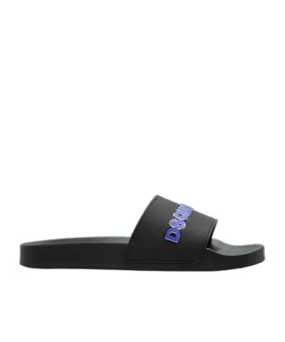 DSQUARED2 DSQUARED2 LOGO EMBOSSED SLIP-ON SLIDES