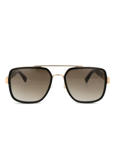 Dsquared2 Logo-embossed Sunglasses In Black