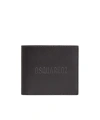 Dsquared2 Logo-embossed Wallet In Black