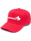 Dsquared2 Logo-embroidered Baseball Cap In 红色