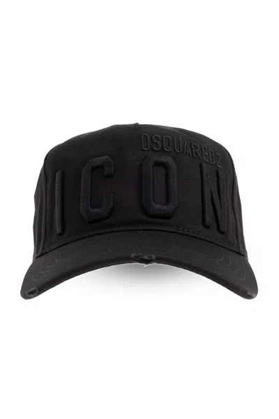 Dsquared2 Logo Embroidered Baseball Cap In Black