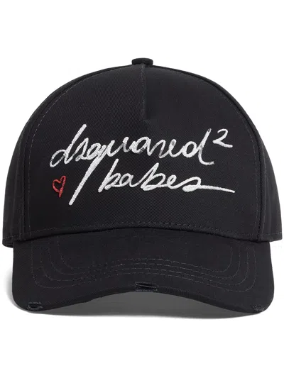 DSQUARED2 LOGO-EMBROIDERED BASEBALL CAP