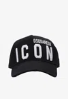 Dsquared2 Dsquared Women Black Cotton Be Icon Baseball Cap In Black
