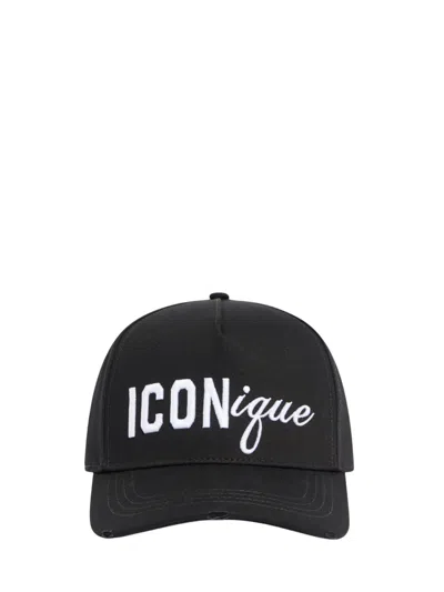 Dsquared2 Logo Embroidered Baseball Cap In Black