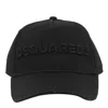 Dsquared2 Cappello Da Baseball Nero Con Logo Grigio E Visiera Curvata Men In Black