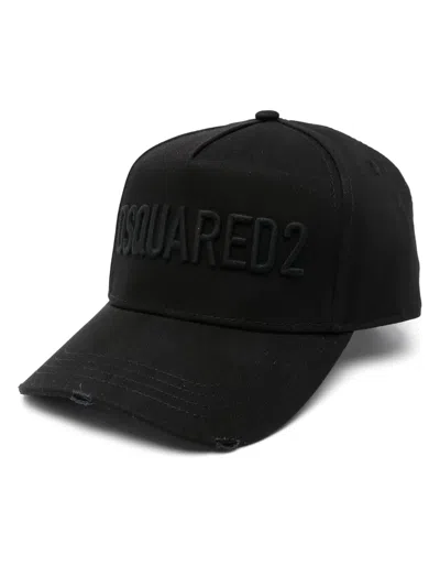 Dsquared2 Technicolor Monochromatic Black Baseball Cap