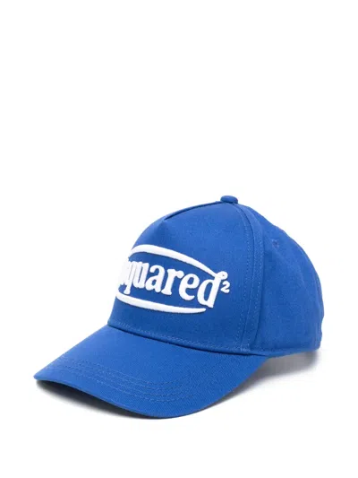 Dsquared2 Kids' Logo-embroidered Baseball Cap In Blue
