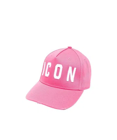 Dsquared2 Logo-embroidered Baseball Cap In Pink