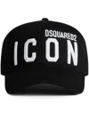 Dsquared2 D-squared2 Mans Black Cotton Gabardine Cap With Logo In Black
