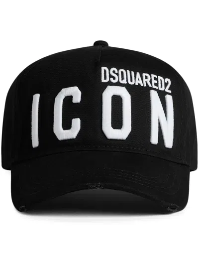 Dsquared2 Logo-embroidered Baseball Hat In Black