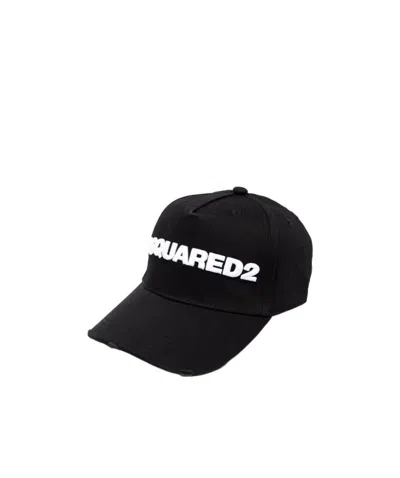 Dsquared2 Logo Embroidered Baseball Hat In Black
