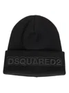 Dsquared2 Dsquared Black Wool Beanie Hat