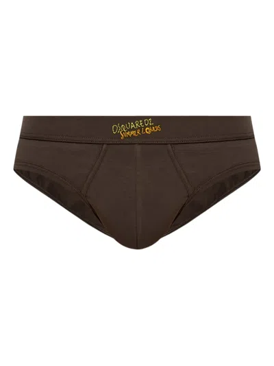 Dsquared2 Logo-embroidered Briefs