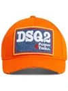 Dsquared2 Logo Embroidered Cap In 橘色